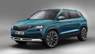 Skoda Karoq Scout rendered, likely to go on sale next year