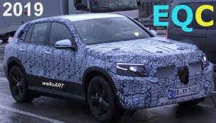 Mercedes EQC electric SUV spied testing - Video