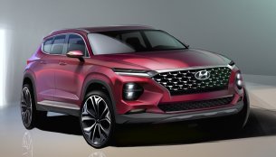First sketches of new generation Hyundai Santa Fe released