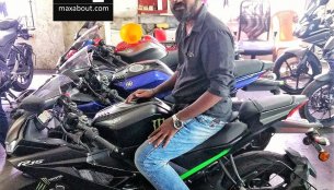 New colour variant of Yamaha YZF-R15 v3.0 spotted in Chennai