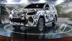 Camouflaged Nissan Terra showcased at the 2018 Trans Sport Show