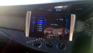 Entry-level 2018 Toyota Innova Crysta spotted with new features