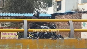 2019 Bajaj Dominar 400 spied road testing with camouflage