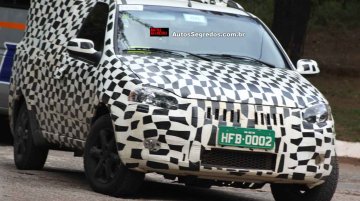 Spied - 2014 Fiat Strada 3-door doublecab pickup testing in Brazil