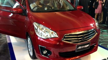 Mitsubishi Attrage previewed at a Thai dealer conference