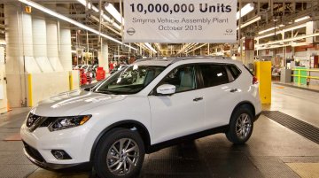 USA - First 2014 Nissan Rogue (X-Trail) rolls out as the 10 millionth Tennessee-built car