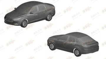 China - Ford Escort sedan patent drawings leaked!