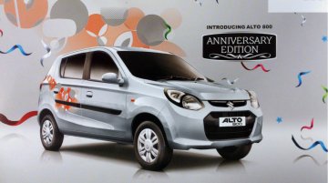 Maruti Alto 800 Anniversary Edition launched at Rs 3.12 lakh, brochure inside