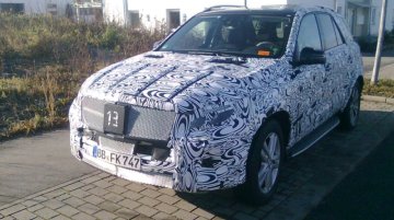 Spied - 2015 Mercedes M Class facelift caught testing