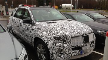 Spied - 2015 Mercedes M Class facelift & 2015 CLS facelift caught on test