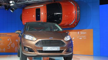 IAB Report - Ford hangs a sunroof-equipped EcoSport on its Expo booth wall