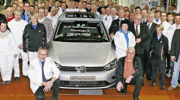 Germany - VW rolls out first Golf Sportsvan from Wolfsburg