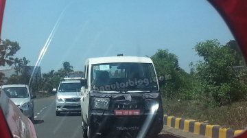 Spied - Mahindra preparing a facelift for Maxximo Mini van?