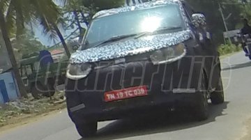 Mahindra S101 spied on test