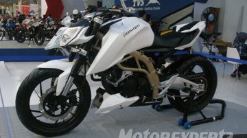 Indonesia - TVS Draken, Graphite and Scooty Hybrid showcased at Jakarta Fair