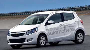 Rendering - Chevrolet's Maruti Swift rival on the Amber platform