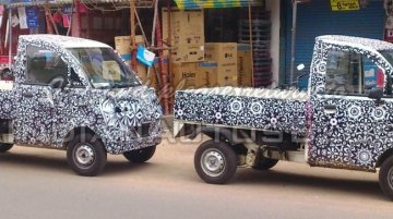 Spied - IAB reader snaps the Mahindra P601 LCV with varying wheelbases up close