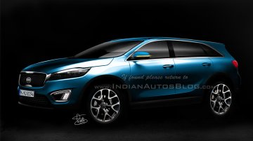 IAB Rendering - Next gen 2016 Kia Sorento isn't shadowing cousin Santa Fe