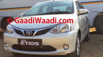 Spied - Toyota Etios facelift fully revealed in India