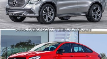 Mercedes Concept Coupe Vs Mercedes GLE Coupe - Concept Vs Reality