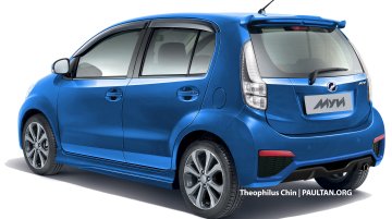 Perodua Myvi facelift - Rendering