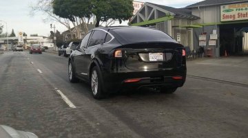 Pre-production Tesla Model X SUV spotted with minimal disguise - USA