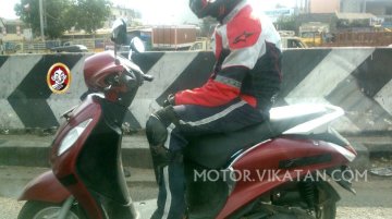 Yamaha Nozza Grande 125 cc scooter spotted testing in India for the first time - Spied