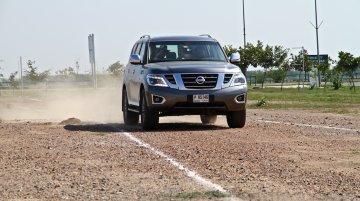 Nissan Patrol in motion