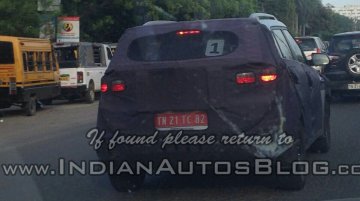 IAB reader snaps the Hyundai ix25 with an EcoSport on test in Chennai - Spied