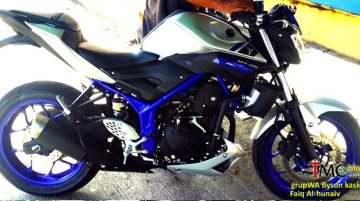 Yamaha MT 25 (naked Yamaha R25) spotted without camouflage - Spied