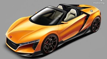 Honda "baby NSX" could feature a hybrid drivetrain - Rendering