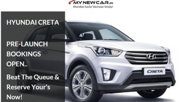 MYNEWCAR.IN receives more than 700 Enquiries to Book the most-awaited SUV "Hyundai Creta" Online