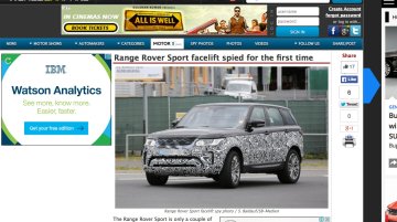 2017 Range Rover Sport (facelift) begins testing - Report