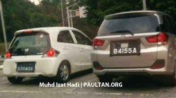 Honda Brio and Mobilio snapped undisguised in Malaysia - Spied