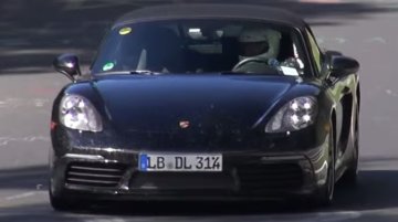 2017 Porsche Boxster S with four cylinder turbo engine caught testing - Report