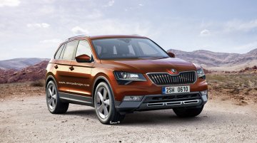 Skoda’s upcoming 7-seater SUV 'Snowman' - Render