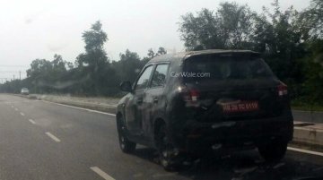 Maruti YBA sub-4m SUV spotted on Indian roads - Spied