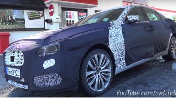 Hyundai Genesis caught camouflaged, might be testing a new engine - Report