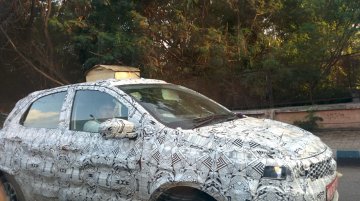 Tata Kite hatchback snapped with new alloy wheels - Spied