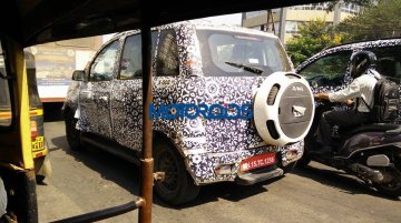 2016 Mahindra Quanto (facelift) snapped testing in Nashik - Spied