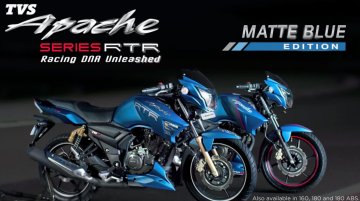 TVS Apache RTR Matte Blue Edition