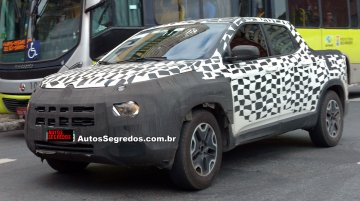 Fiat Toro spotted with camouflage post unveil - Spied