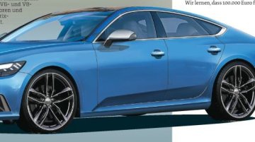 Second-gen Audi A7 2017 - Rendering