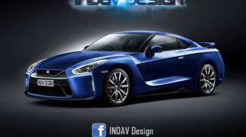 2017 Nissan GT-R (facelift) front and rear - Rendering