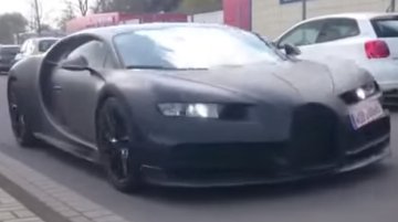 Bugatti Chiron spied with Veyron, Porsche 918 Spyder and BMW i8 - Video