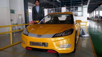 Mahindra Halo with Yellow exterior color snapped - Spied