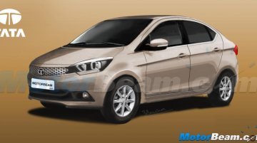 Tata Zica-based compact sedan - Rendering