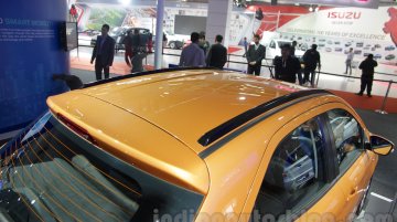 Ford Figo with roof rails and Ford Figo Aspire - Auto Expo 2016