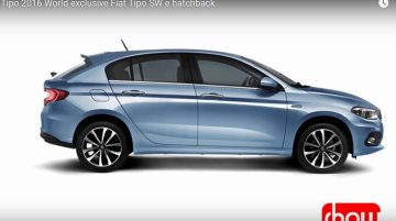 Fiat Tipo hatchback side profile - Rendering