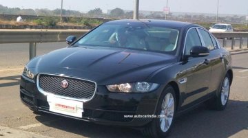 Jaguar XE snapped on Indian roads ahead of Auto Expo launch - Spied